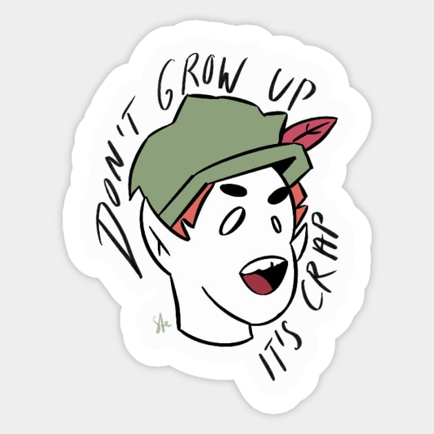 Don’t Grow Up, It’s Crap Sticker by Merveille